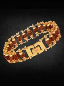 Japam Rudraksha Gold-Plated Bracelet